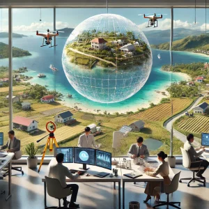 A futuristic office in the Philippines showcasing the Spatial Data they have